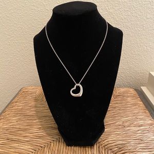 Tiffany Elsa Peretti Open Heart Necklace